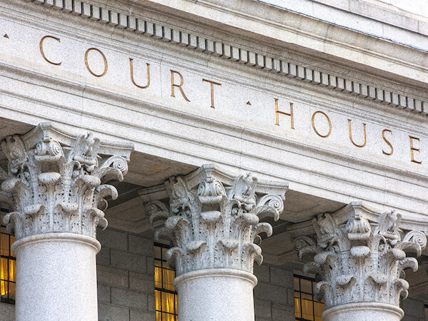 Courtroom Insight Corinthian Columns Courthouse