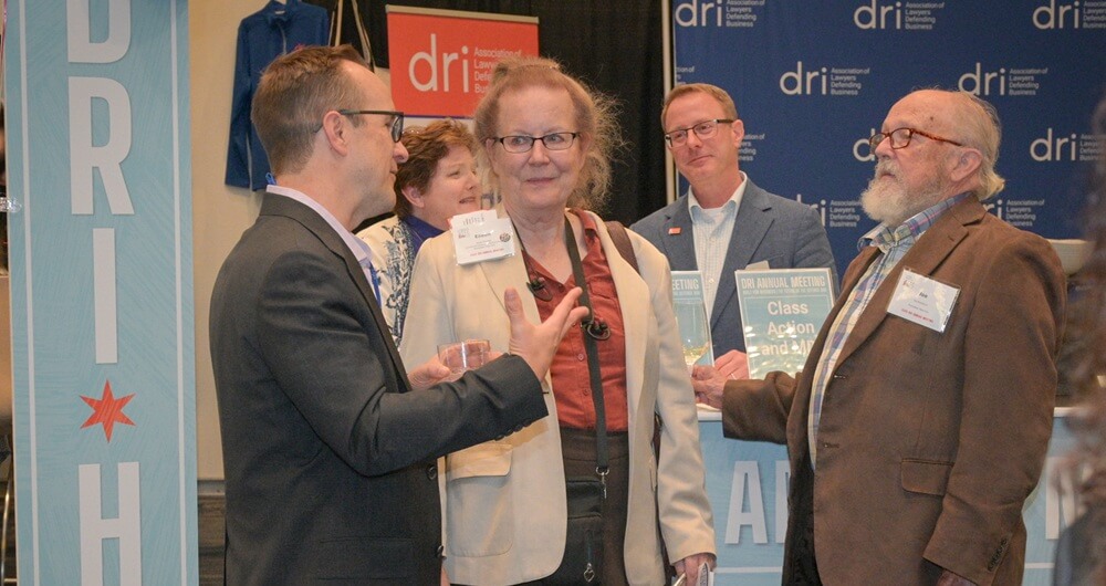 Annual Meeting Image 3 Attendee engaging with DRI staff at the DRI Hub