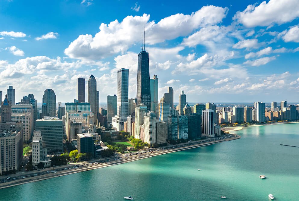 Chicago skyline landscape