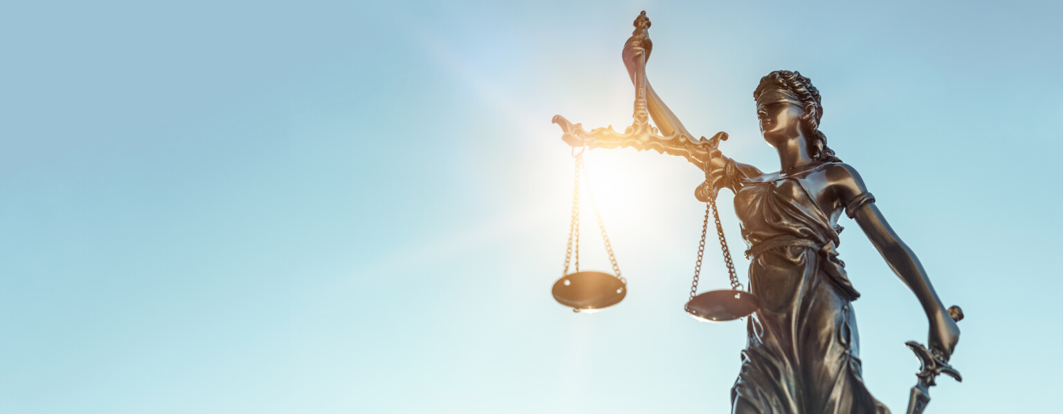 Statue of Justice on daytime