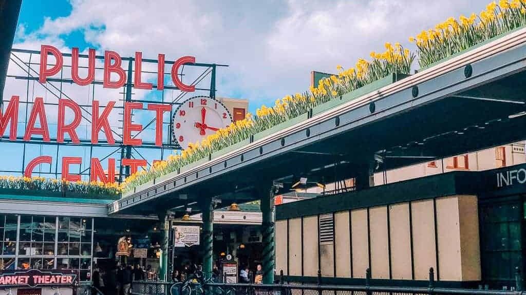 Pike Place Market Pike Place Market sunset