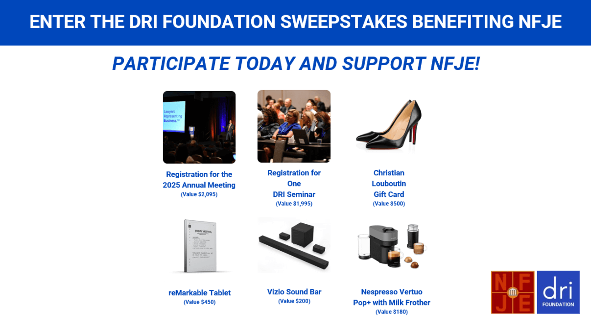 Participate Today and Support NFJE prize listings