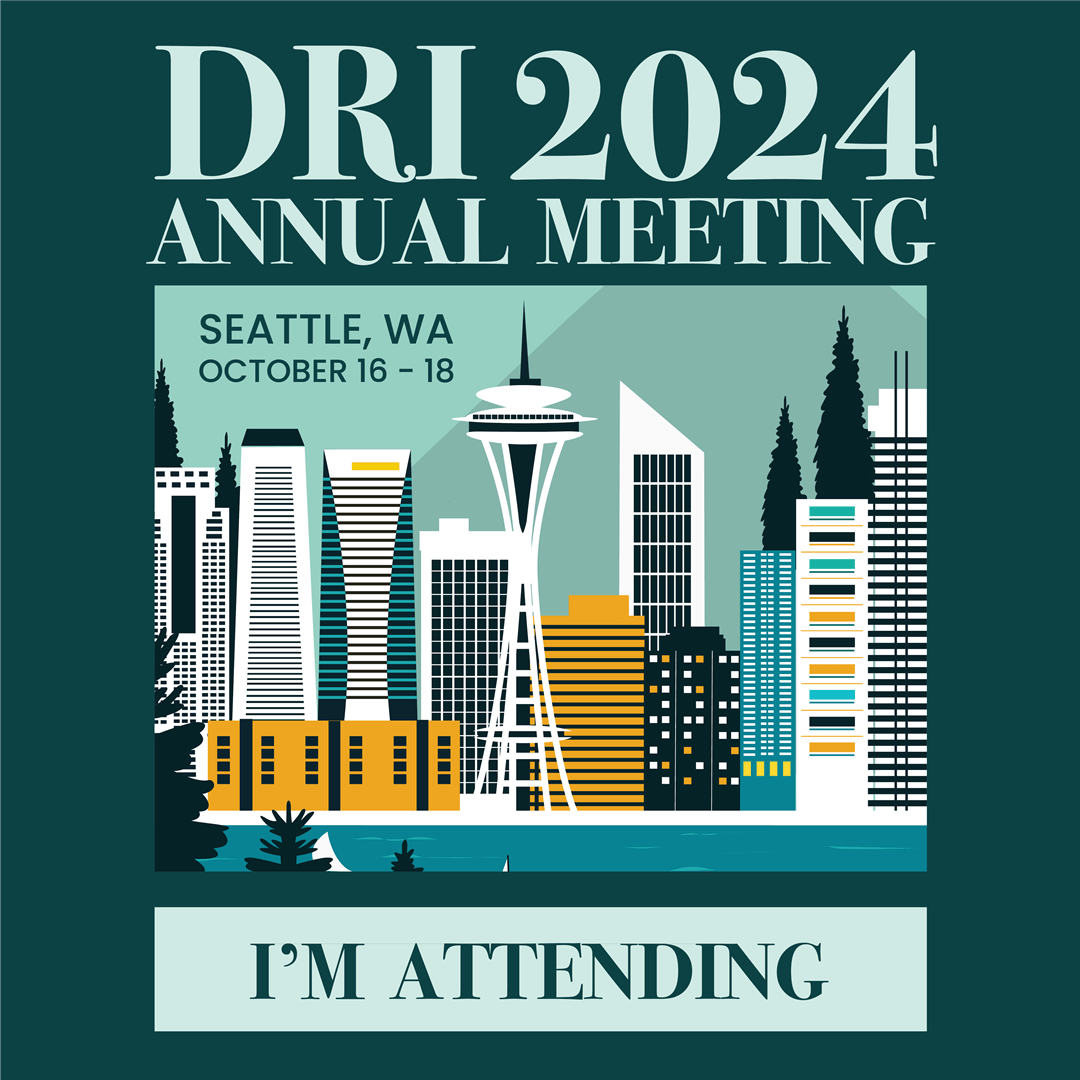 I'm attending DRI 2024 Annual Meeting in Seattle (social media)