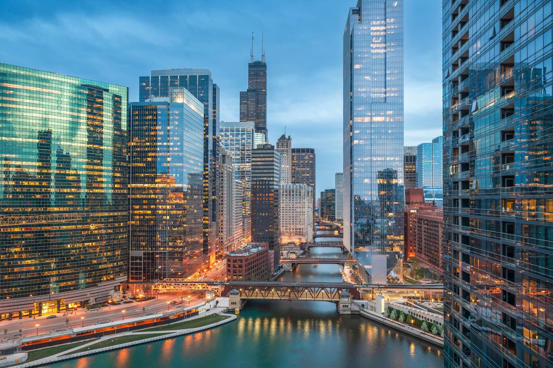 Downtown Chicago skyline