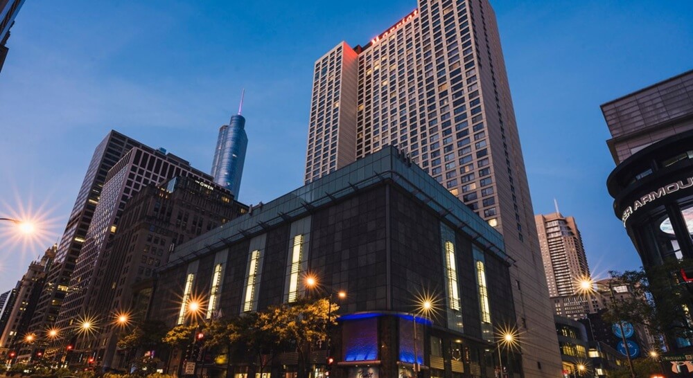 Chicago Marriott Downtown Magnificent Mile sunset