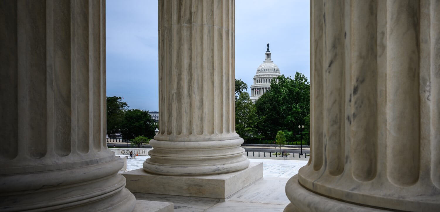 View of US Capitol from Russell Senate Office Building