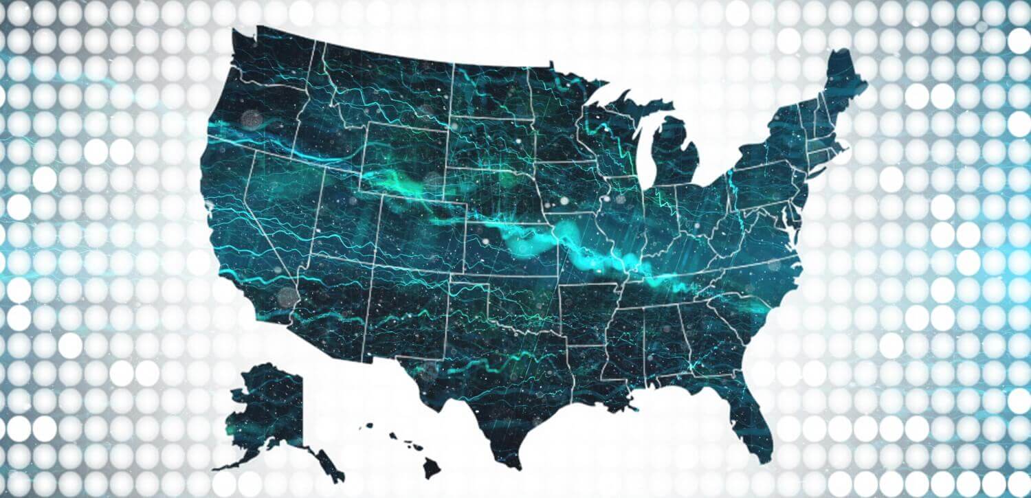 US digital map