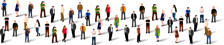 Group of people mobile