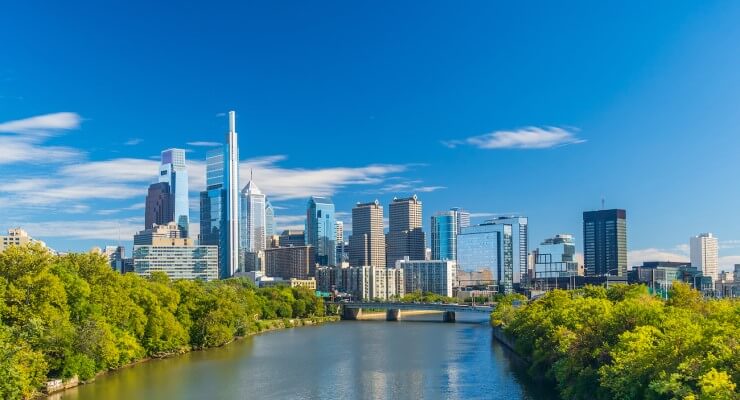 Philadelphia skyline daytime