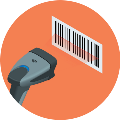 Barcode Scanner - machine scanning label