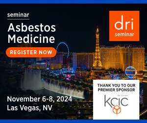 2024 Asbestos Medicine Seminar November 6-8 Las Vegas Nevada