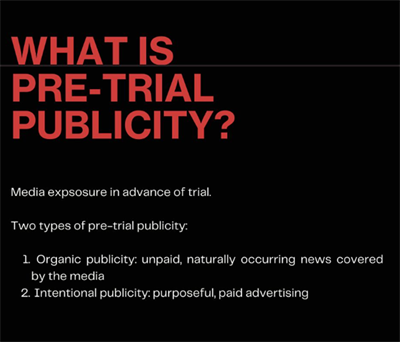 What Is Pre-trial Publicity?